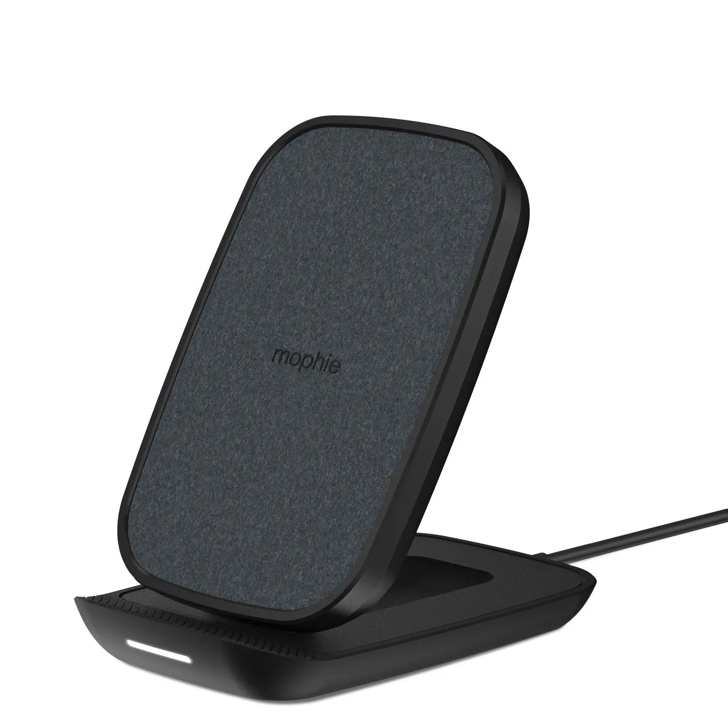 Mophie Wireless Charging Stand Σταθμός ασύρματης φόρτισης Quickcharge 10W – Ultrasuede / Black – PhoneBazaar