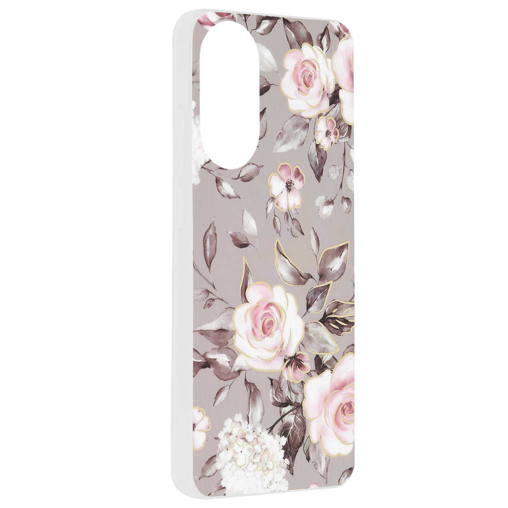 Techsuit - Marble Series - Oppo A78 4G - Bloom of Ruth Gray