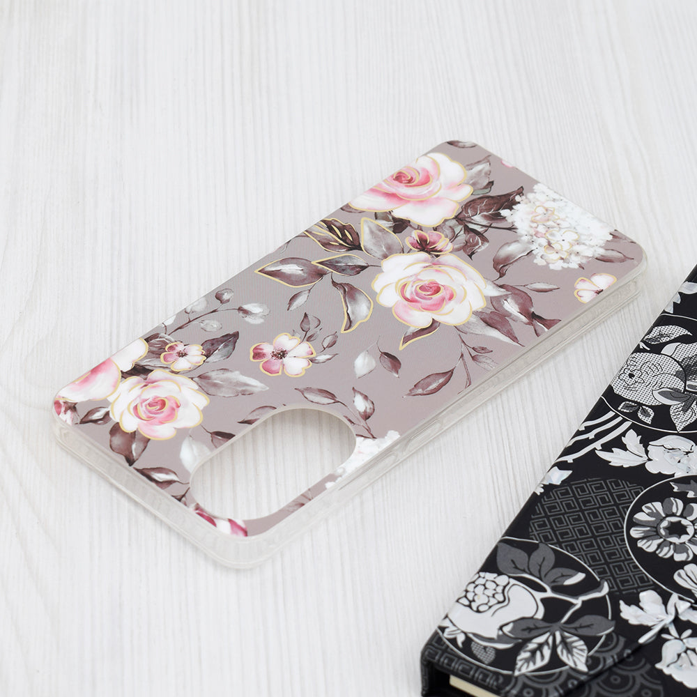 Techsuit - Marble Series - Oppo A78 4G - Bloom of Ruth Gray