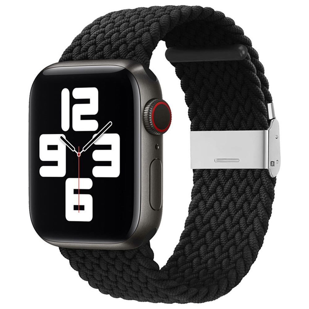 Techsuit - Watchband (W032) - Apple Watch 1/2/3/4/5/6/7/8/9/10/11/SE/SE 2/SE 3 (38/40/41/42mm) - Black