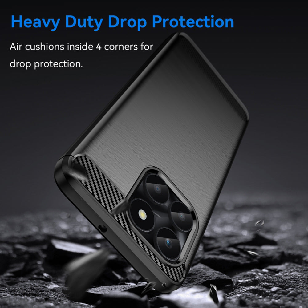 Techsuit - Carbon Silicone - Honor X6a - Black