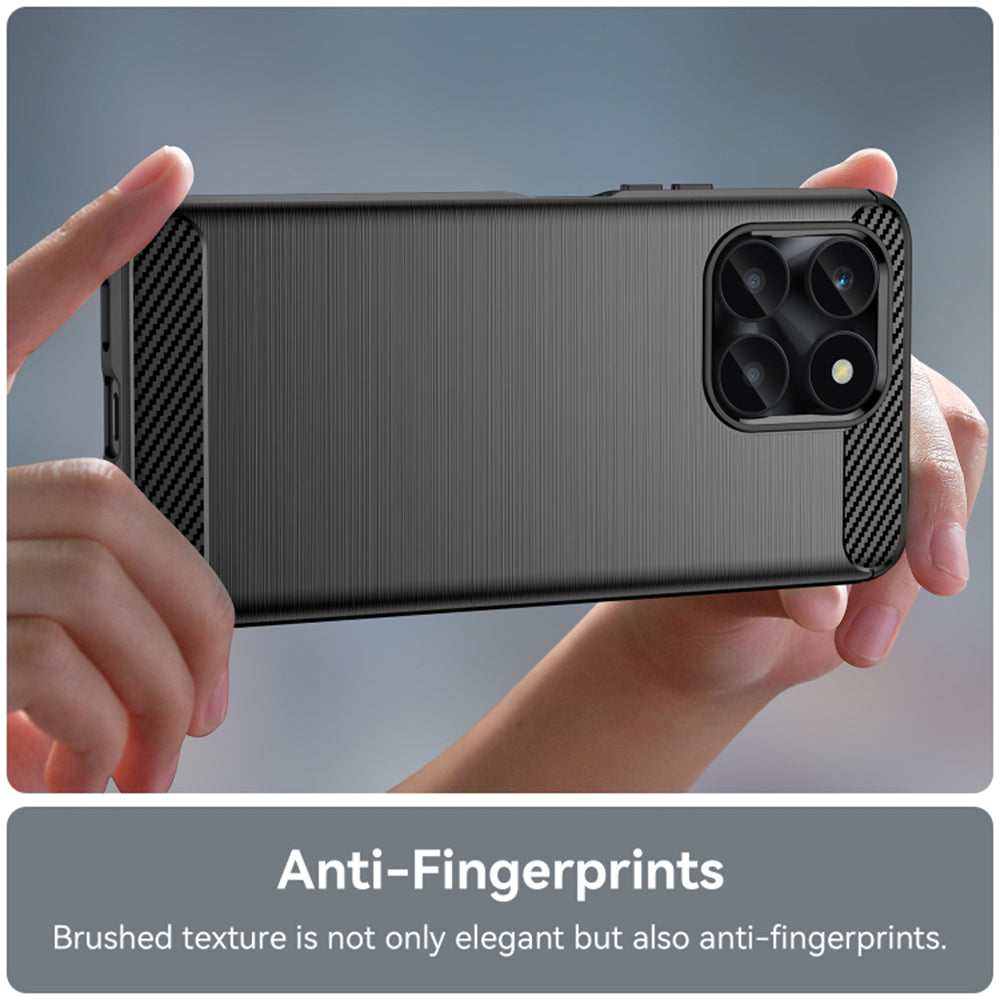 Techsuit - Carbon Silicone - Honor X6a - Black