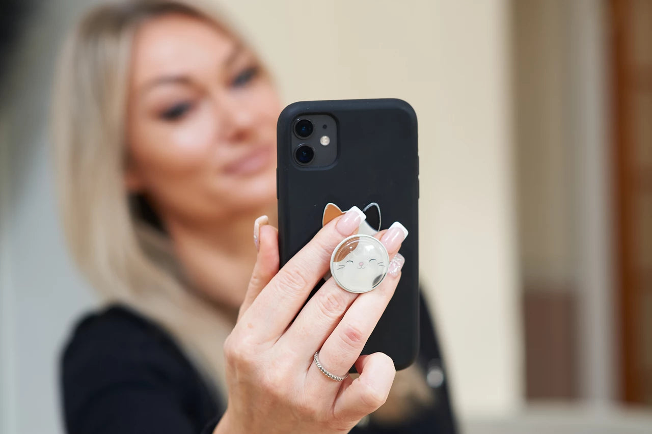 Lazerbuilt Squishmallows Cam the Cat – Universal Phone Grip & Βάση Στήριξης
