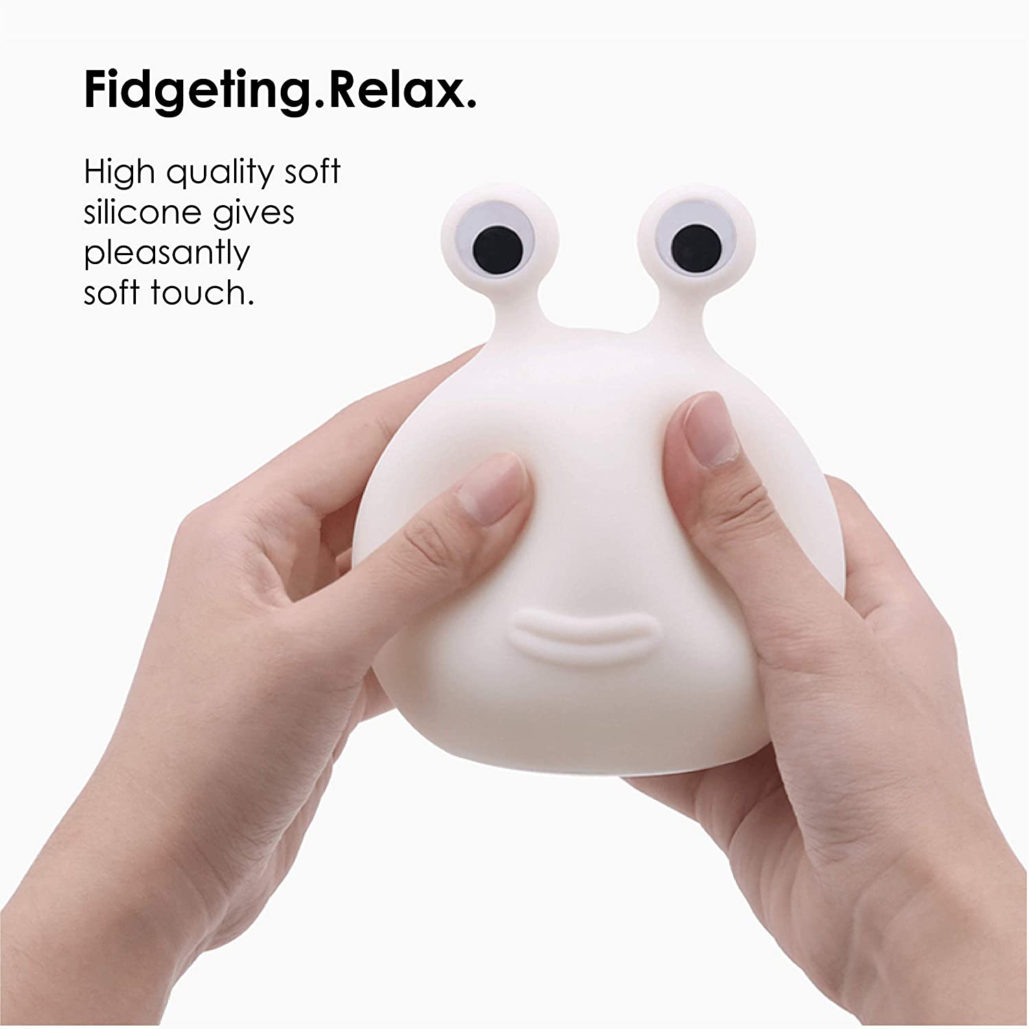 Designnest® Slug Night Lamp |MUID| Φωτάκι νυκτός γυμνοσάλιαγκας από μαλακή σιλικόνη με χρονοδιακόπτη