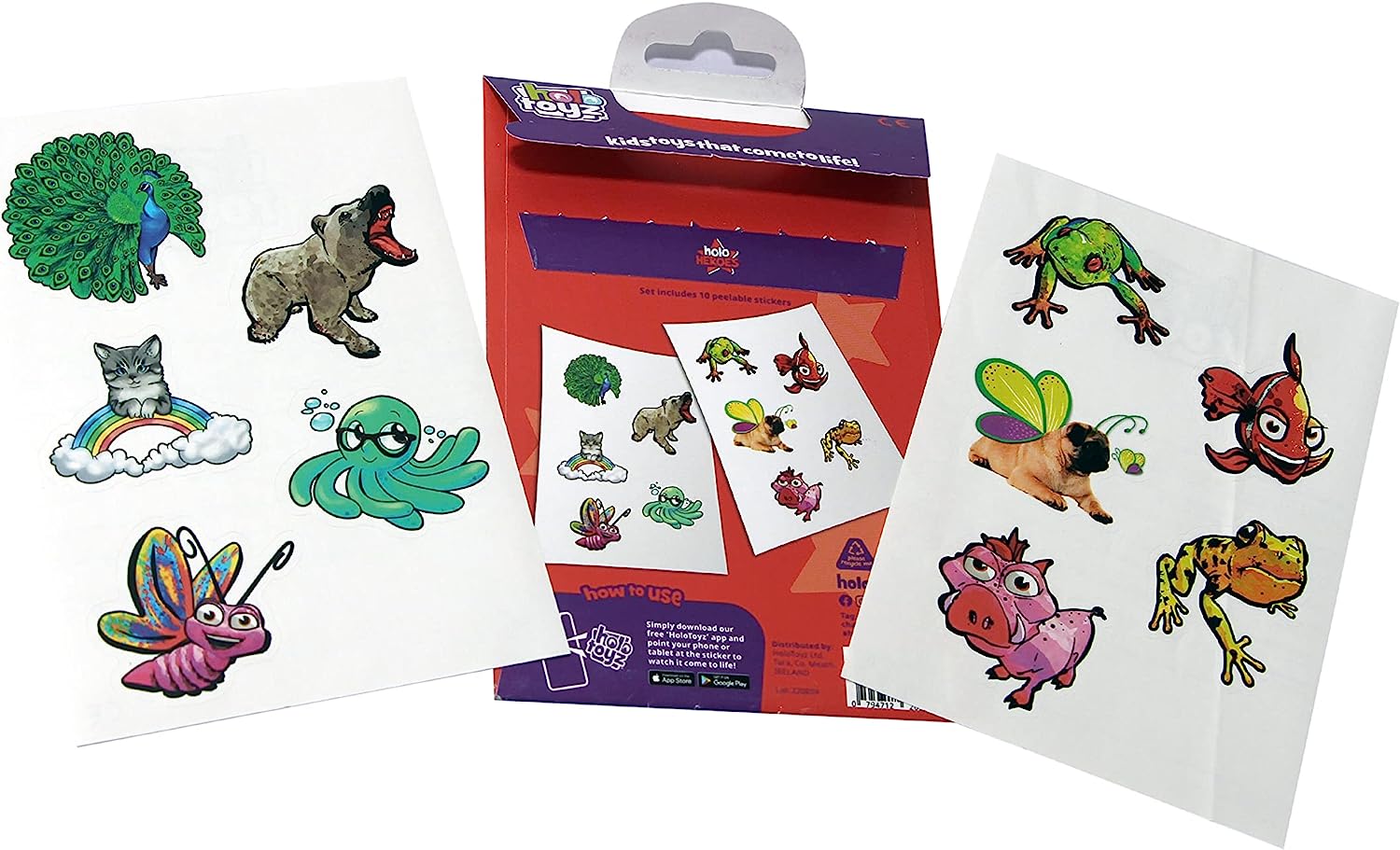 HoloToyz - Holo Heroes Augmented Reality Αυτοκόλλητα Επαυξημένης πραγματικότητας που ζωντανεύουν σε κινούμενα σχέδια
