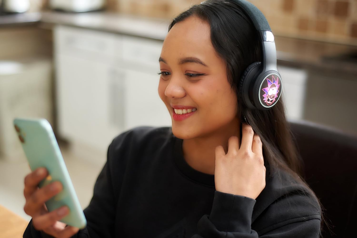 Lazerbuilt Rick & Morty Light-Up Bluetooth Headphones – Ασύρματα Παιδικά Ακουστικά με Μικρόφωνο