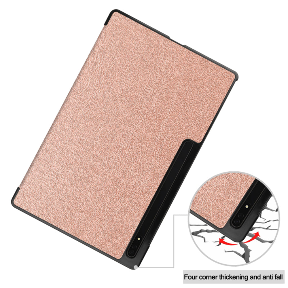 Techsuit - FoldPro - Galaxy Tab S8 Ultra / S9 Ultra / S10 Ultra - Rose Gold