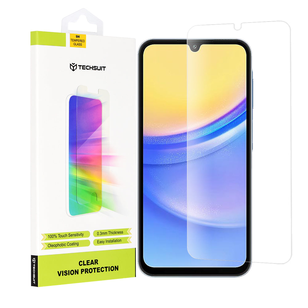 Techsuit - Clear Vision Glass - Samsung Galaxy A15 4G / A15 5G / A24 / A25 5G / M15 - Transparent