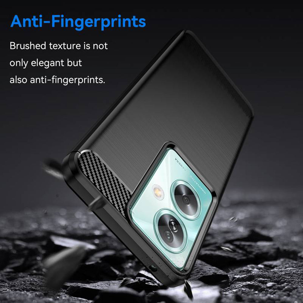 Techsuit - Carbon Silicone - Oppo A79 5G / OnePlus Nord N30 SE - Black