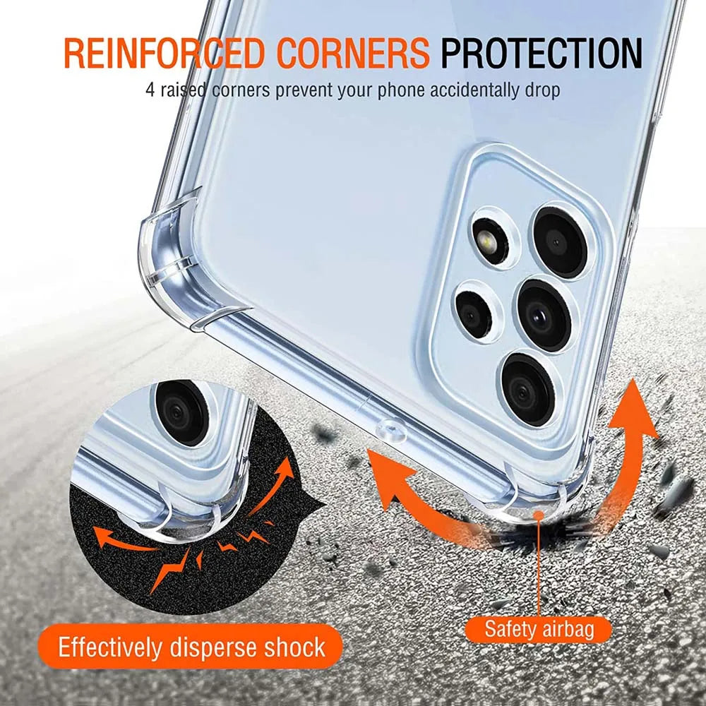 Techsuit - Shockproof Clear Silicone - Galaxy A23 4G / A23 5G - Clear