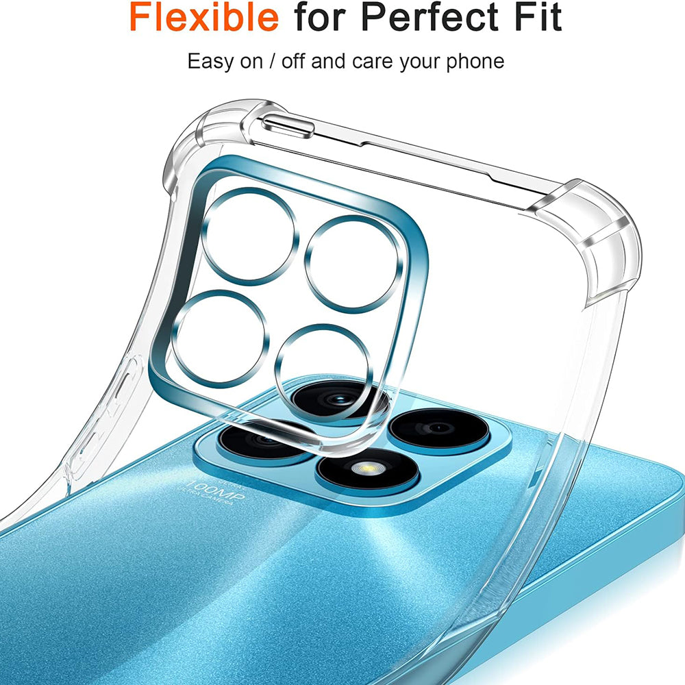 Techsuit - Shockproof Clear Silicone - Honor X8a - Clear