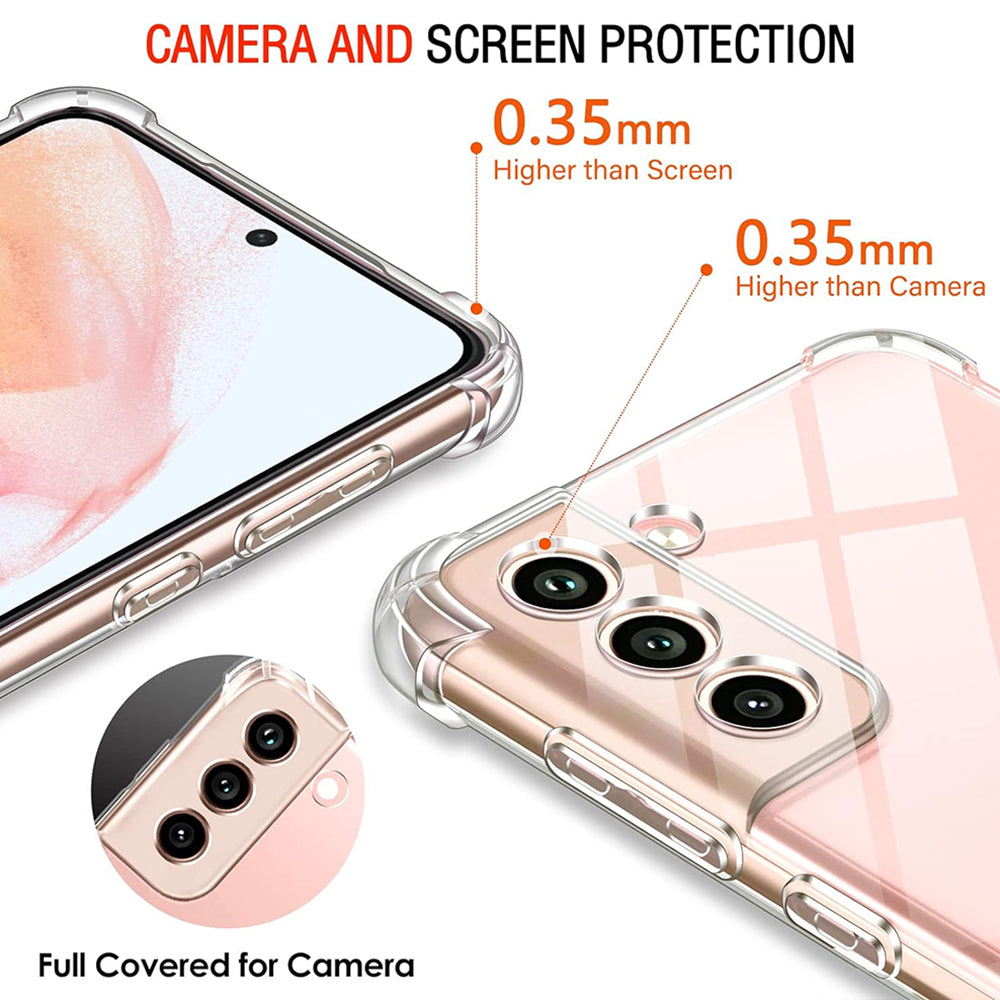 Techsuit - Shockproof Clear Silicone - Galaxy S22 5G - Clear