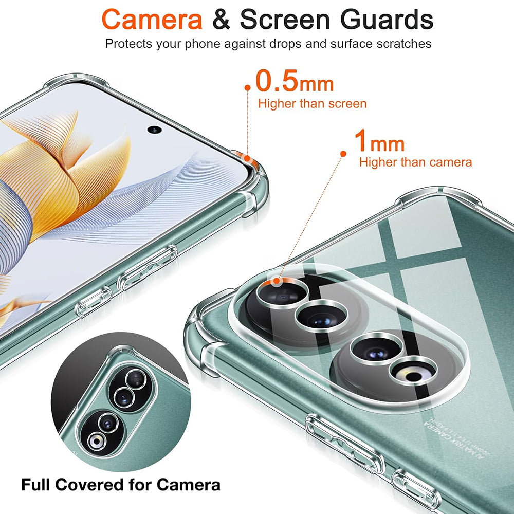 Techsuit - Shockproof Clear Silicone - Honor 90 - Clear