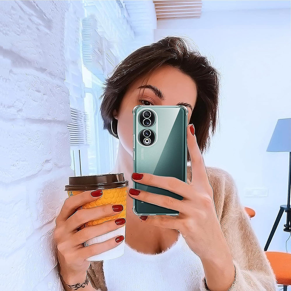 Techsuit - Shockproof Clear Silicone - Honor 90 - Clear