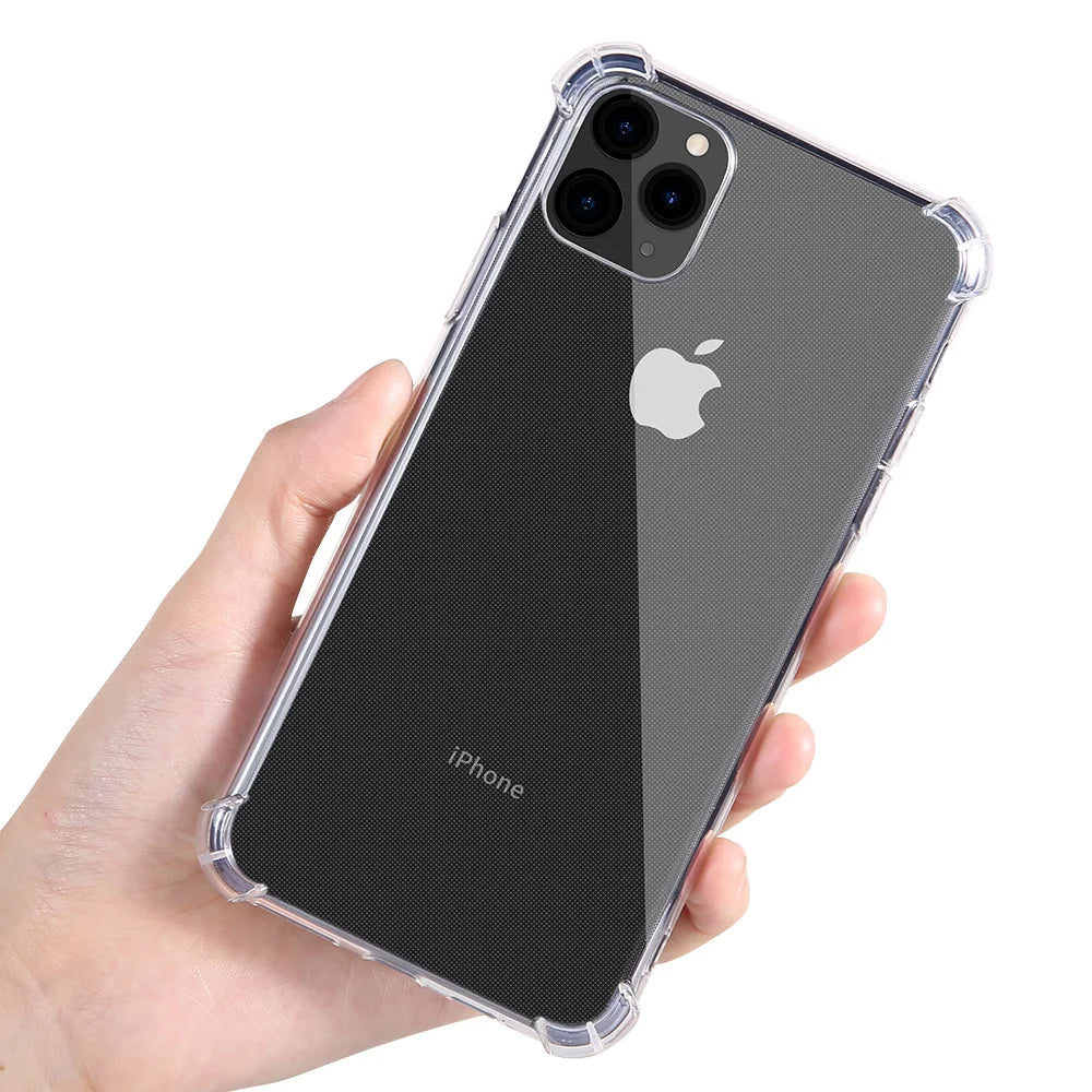 Techsuit - Shockproof Clear Silicone - iPhone 12 Pro - Clear