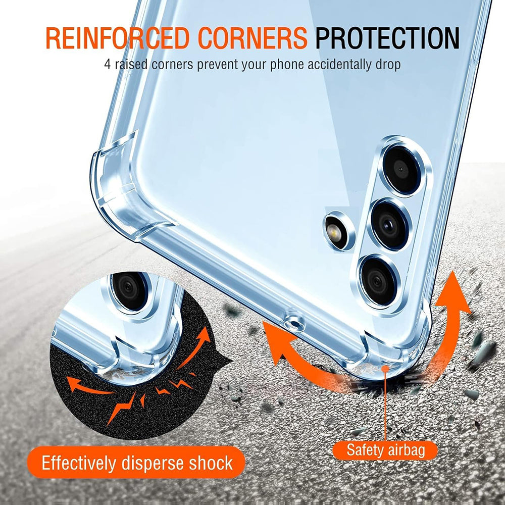 Techsuit - Shockproof Clear Silicone - Galaxy A13 5G / A04S - Clear