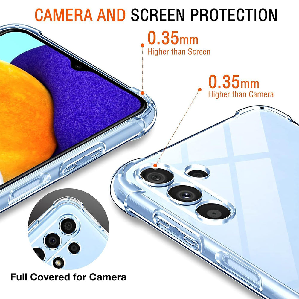 Techsuit - Shockproof Clear Silicone - Galaxy A13 5G / A04S - Clear