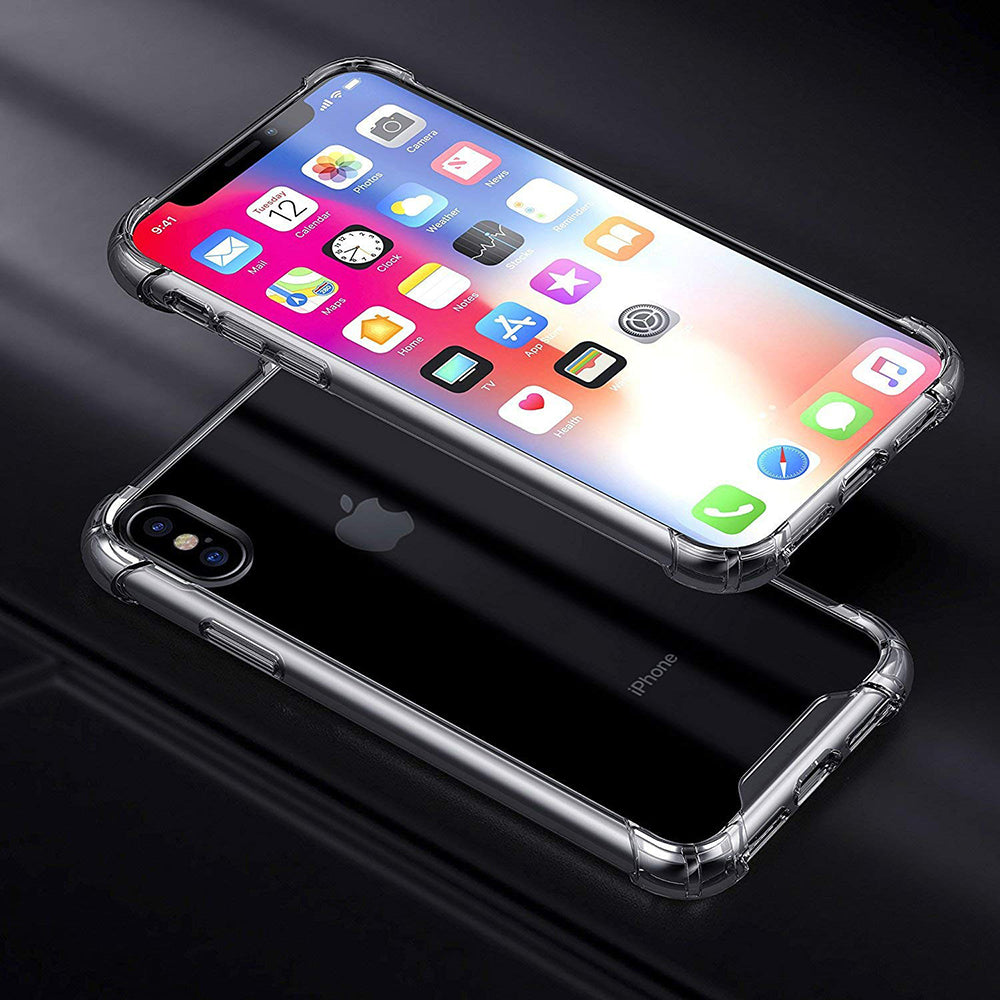 Techsuit - Shockproof Clear Silicone - iPhone XS Max - Clear