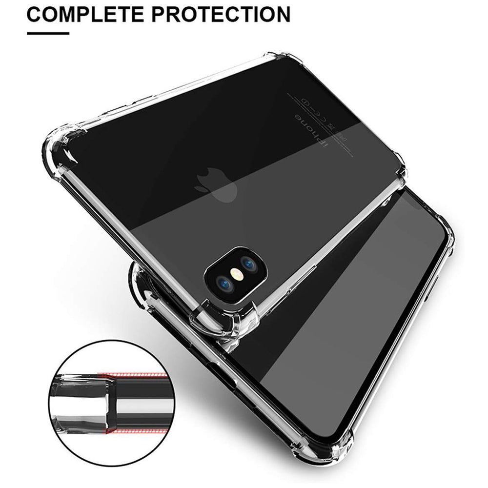 Techsuit - Shockproof Clear Silicone - iPhone X / iPhone XS - Clear