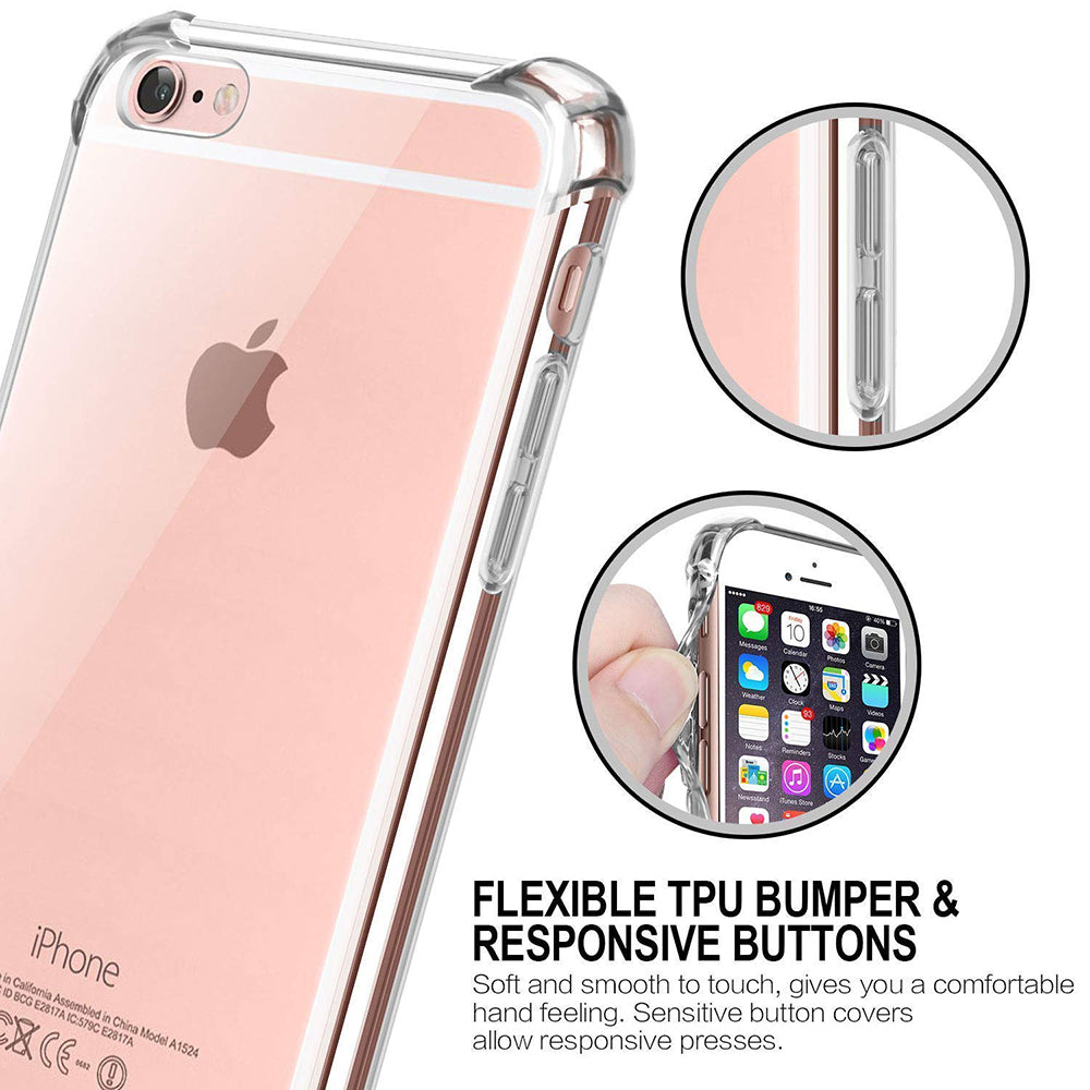 Techsuit - Shockproof Clear Silicone - iPhone 7 / iPhone 8 / iPhone SE 2
SE 2020 / iPhone SE 3
SE 2022 - Clear