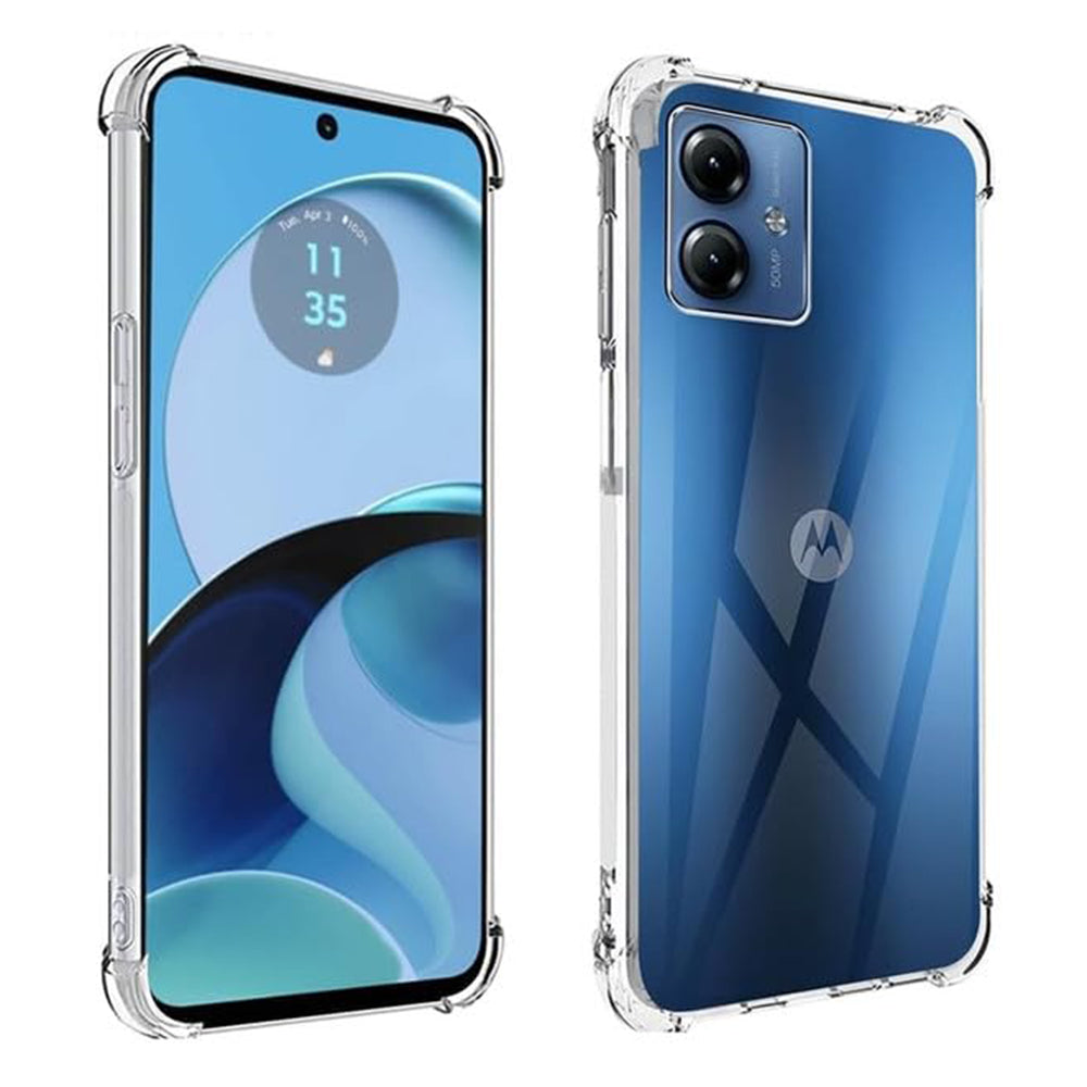 Techsuit - Shockproof Clear Silicone - Motorola Moto G54 - Clear