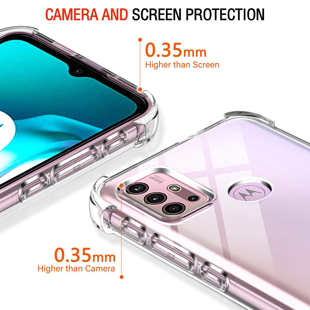 Techsuit - Shockproof Clear Silicone - Motorola Moto G10 / Moto G20 / Moto G30 - Clear