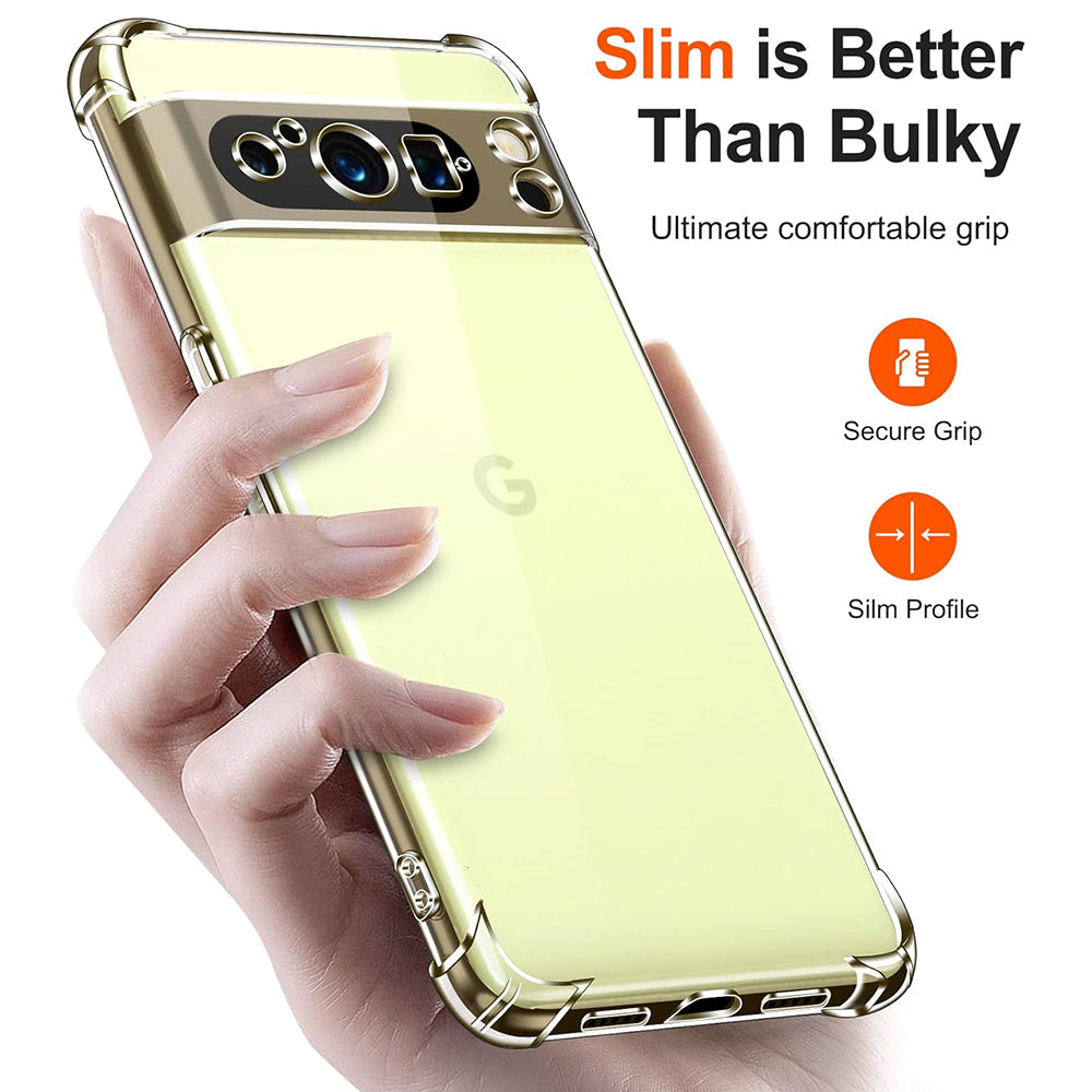 Techsuit - Shockproof Clear Silicone - Google Pixel 8 Pro - Clear