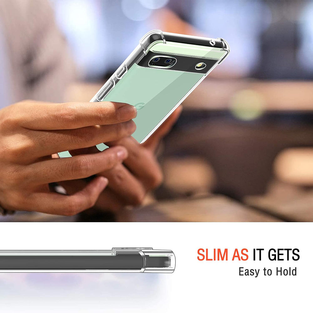 Techsuit - Shockproof Clear Silicone - Google Pixel 6a - Clear
