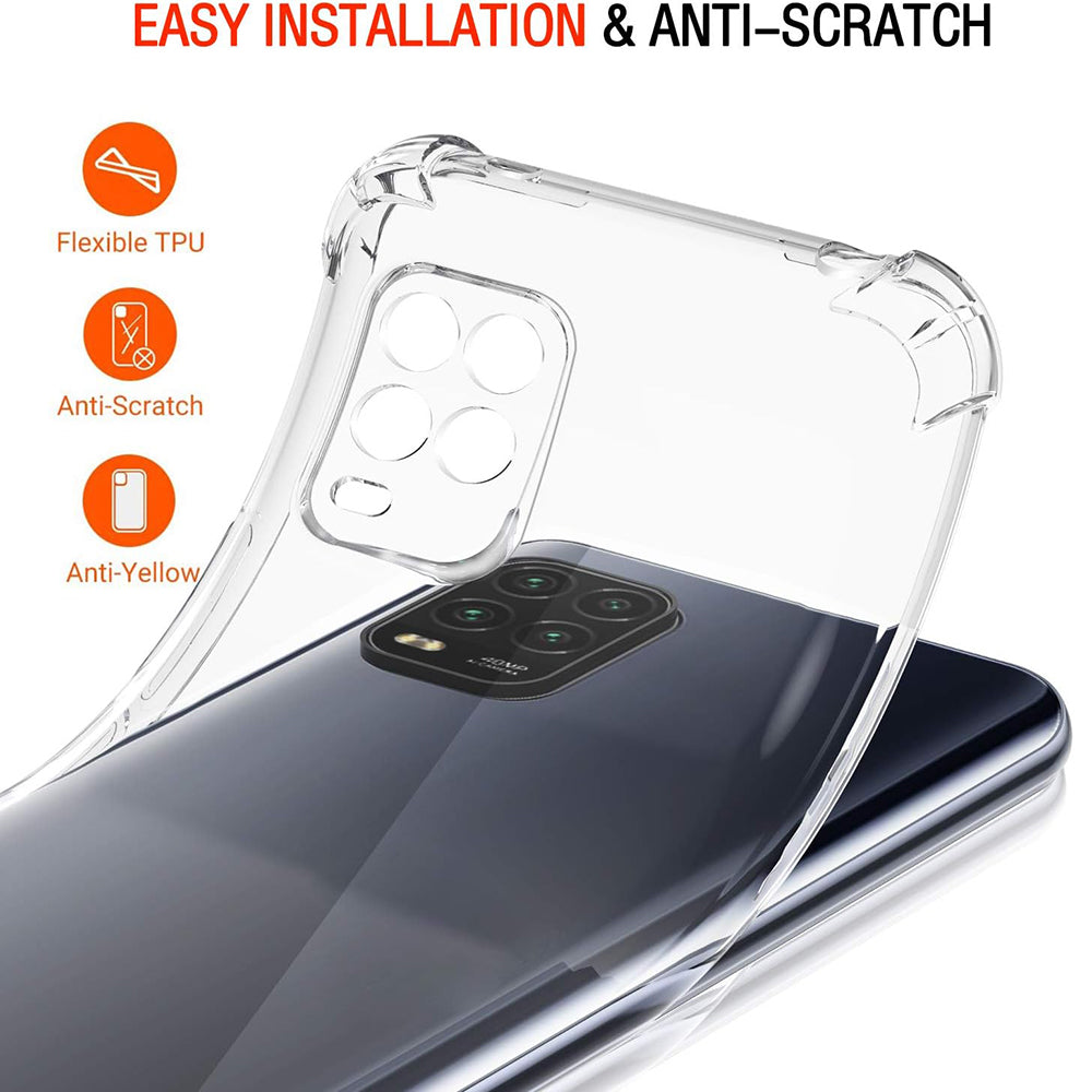Techsuit - Shockproof Clear Silicone - Xiaomi Mi 10 Lite - Clear
