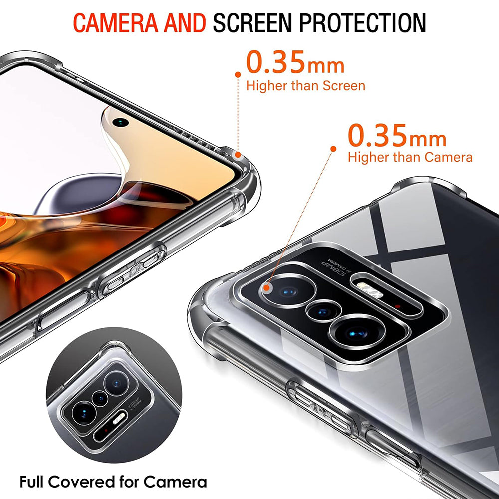Techsuit - Shockproof Clear Silicone - Xiaomi 11T / 11T Pro - Clear