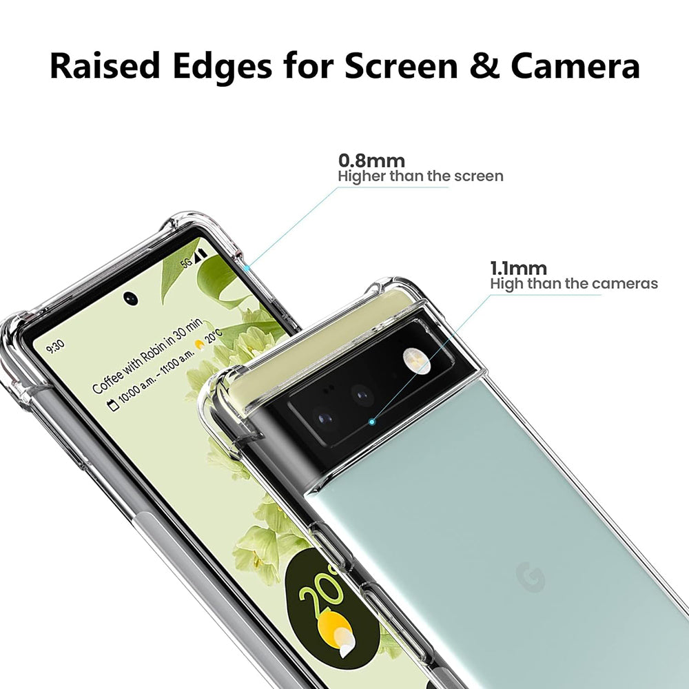 Techsuit - Shockproof Clear Silicone - Google Pixel 6 - Clear