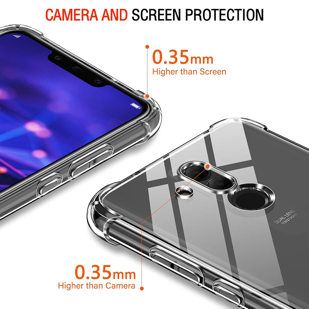 Techsuit - Shockproof Clear Silicone - Huawei Mate 20 Lite - Clear