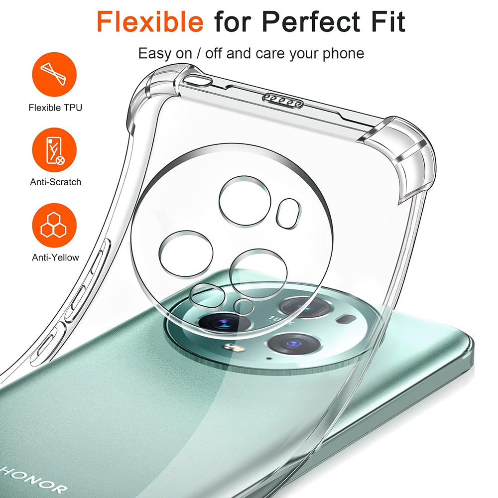 Techsuit - Shockproof Clear Silicone - Honor Magic5 Pro - Clear