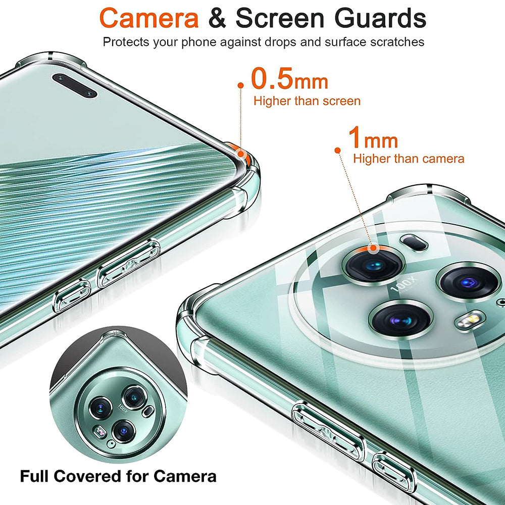 Techsuit - Shockproof Clear Silicone - Honor Magic5 Pro - Clear