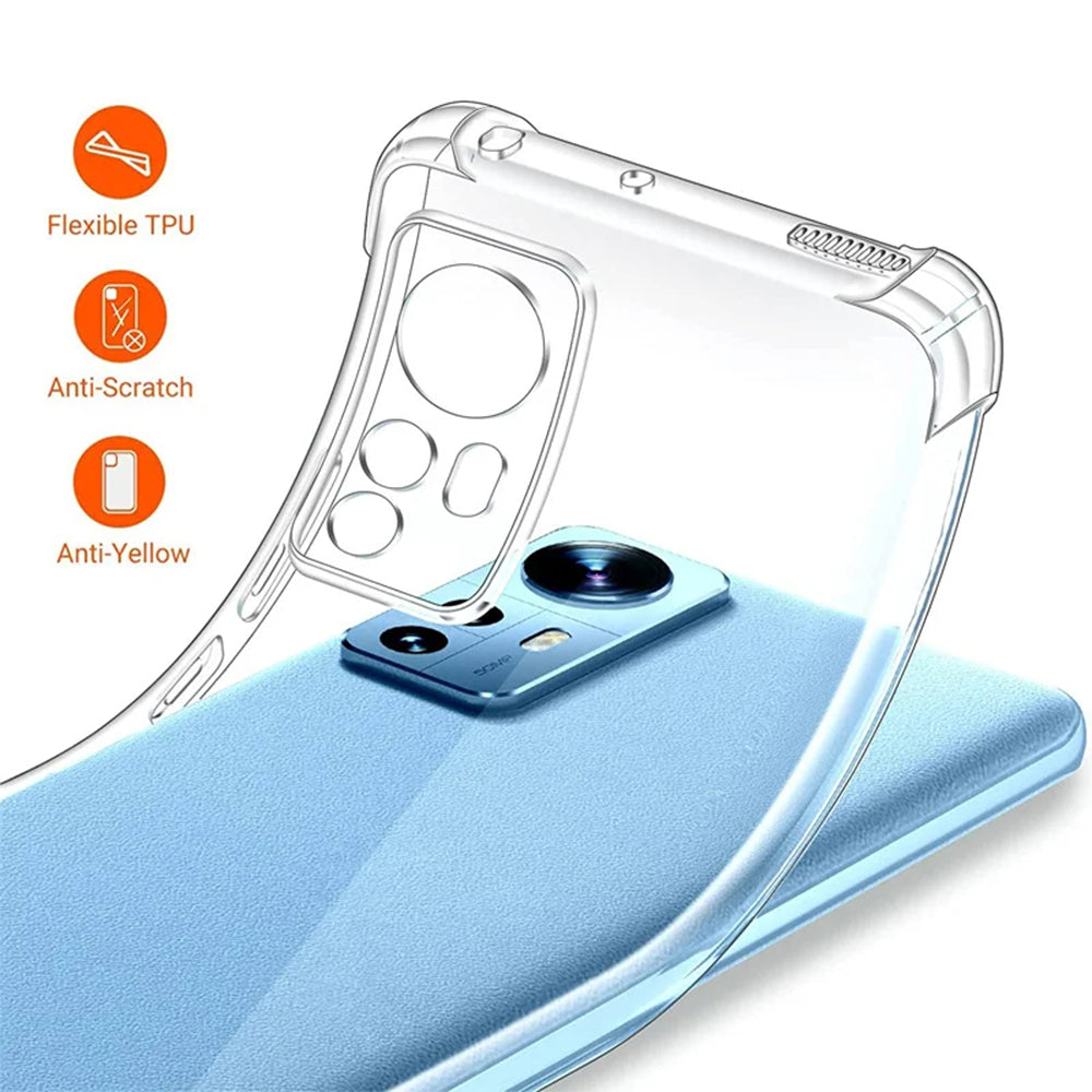 Techsuit - Shockproof Clear Silicone - Xiaomi 12 / 12X - Clear