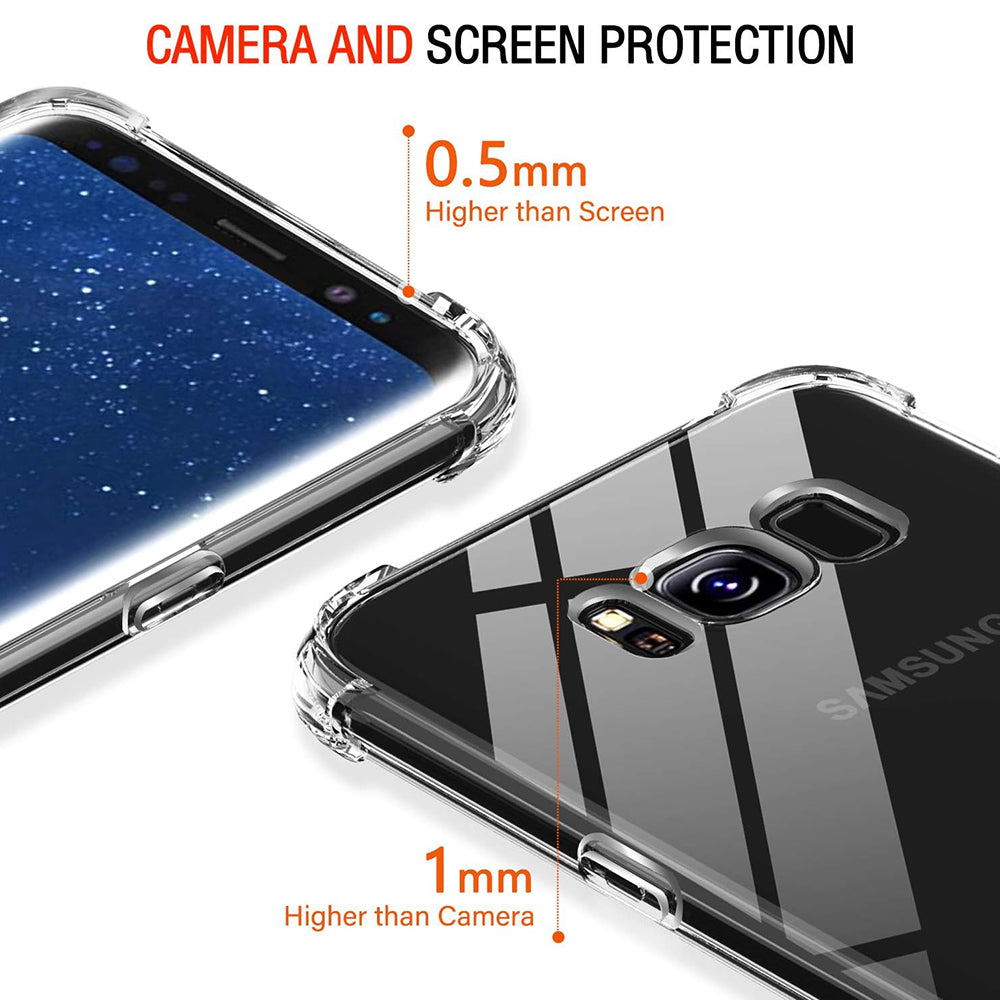 Techsuit - Shockproof Clear Silicone - Galaxy S8 Plus - Clear