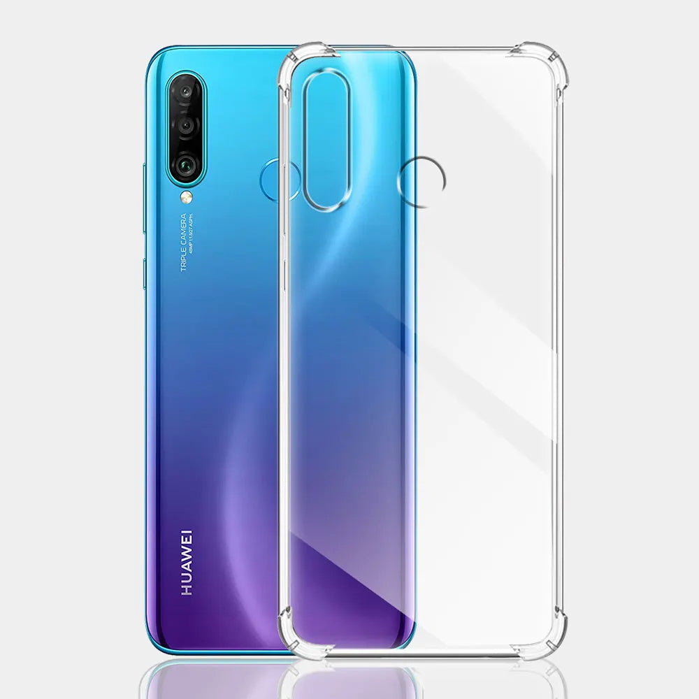 Techsuit - Shockproof Clear Silicone - Huawei P30 Lite / P30 Lite New Edition - Clear