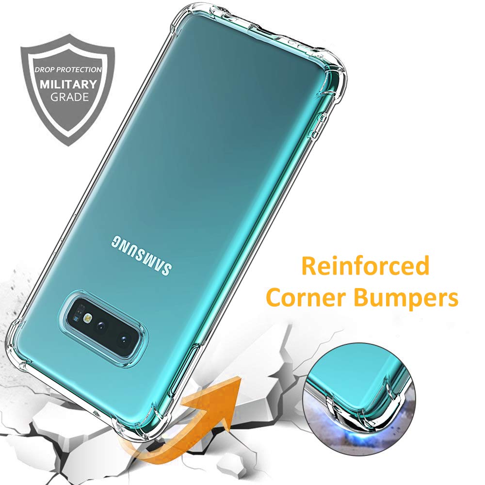 Techsuit - Shockproof Clear Silicone - Galaxy S10e - Clear