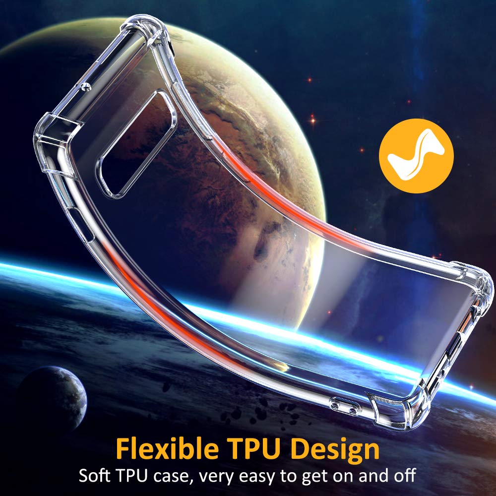 Techsuit - Shockproof Clear Silicone - Galaxy S10e - Clear