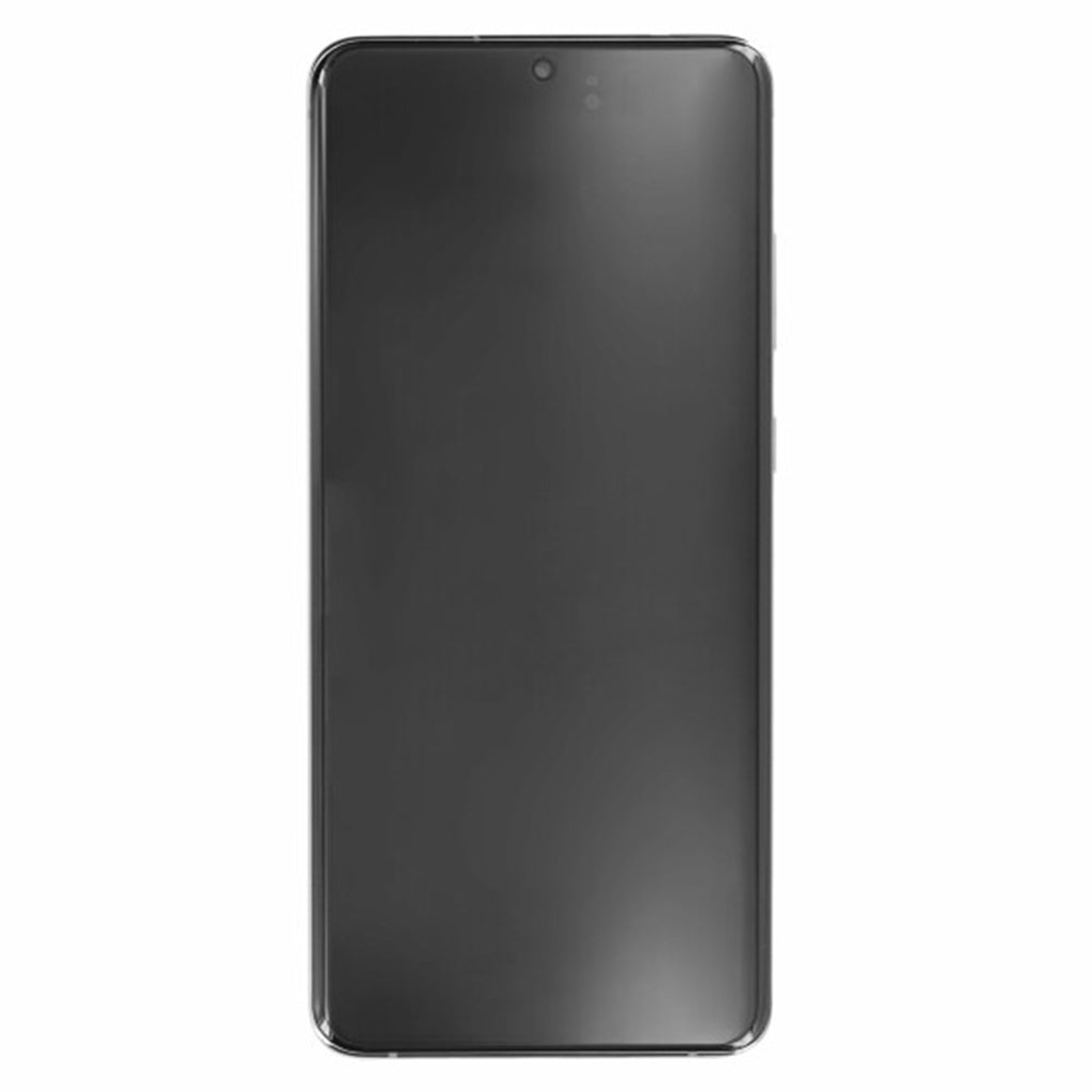 Samsung - Original Display + Frame (16307) - Samsung Galaxy S21 Ultra 5G (SM-G998B), No Camera, GH82-26035B - Phantom Silver