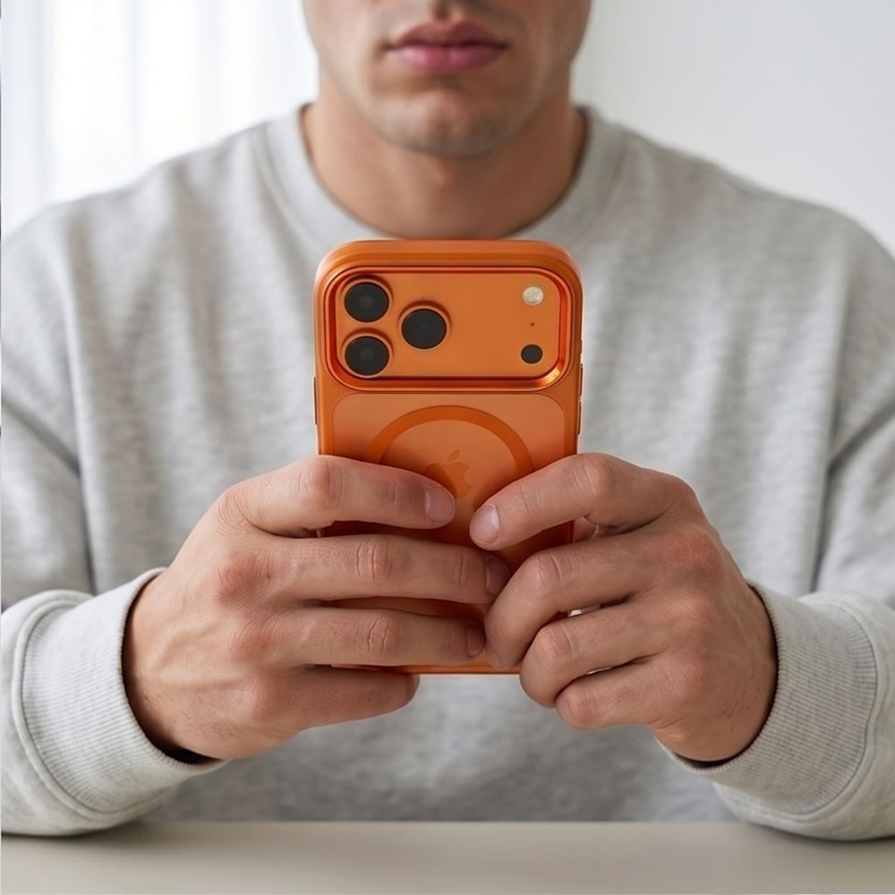 Θήκη Tech-Protect MAGMAT MagSafe CC iPhone 17 PRO MAX / 18 PRO MAX Cosmic Orange/Διάφανο - iPhone 17 Pro Max