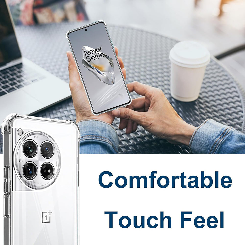 Techsuit - Shockproof Clear Silicone - OnePlus 12 - Clear