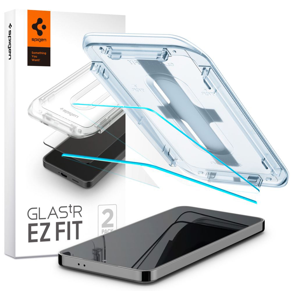 Spigen - Glas.tR EZ-FIT (2 pack) - Samsung Galaxy S24 / S25 - Clear