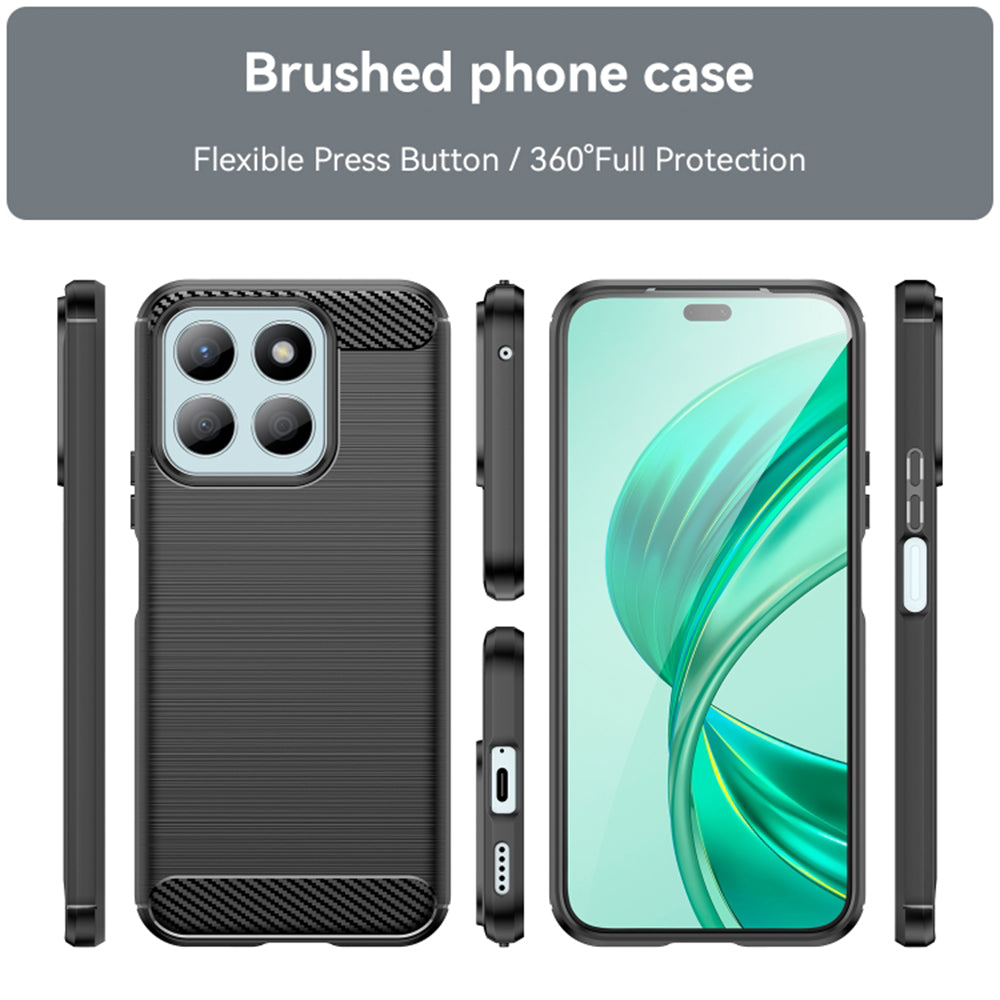 Techsuit - Carbon Silicone - Honor X8b - Black