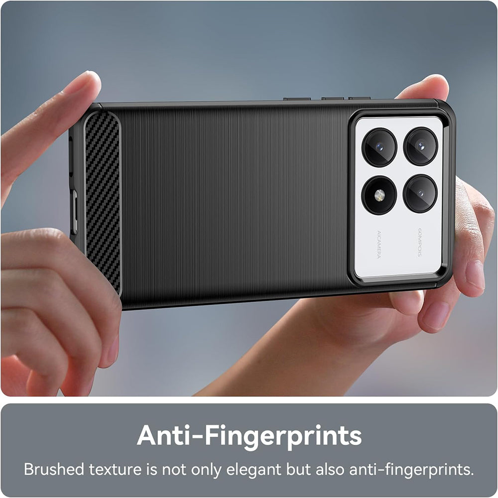Techsuit - Carbon Silicone - Xiaomi Poco X6 Pro - Black