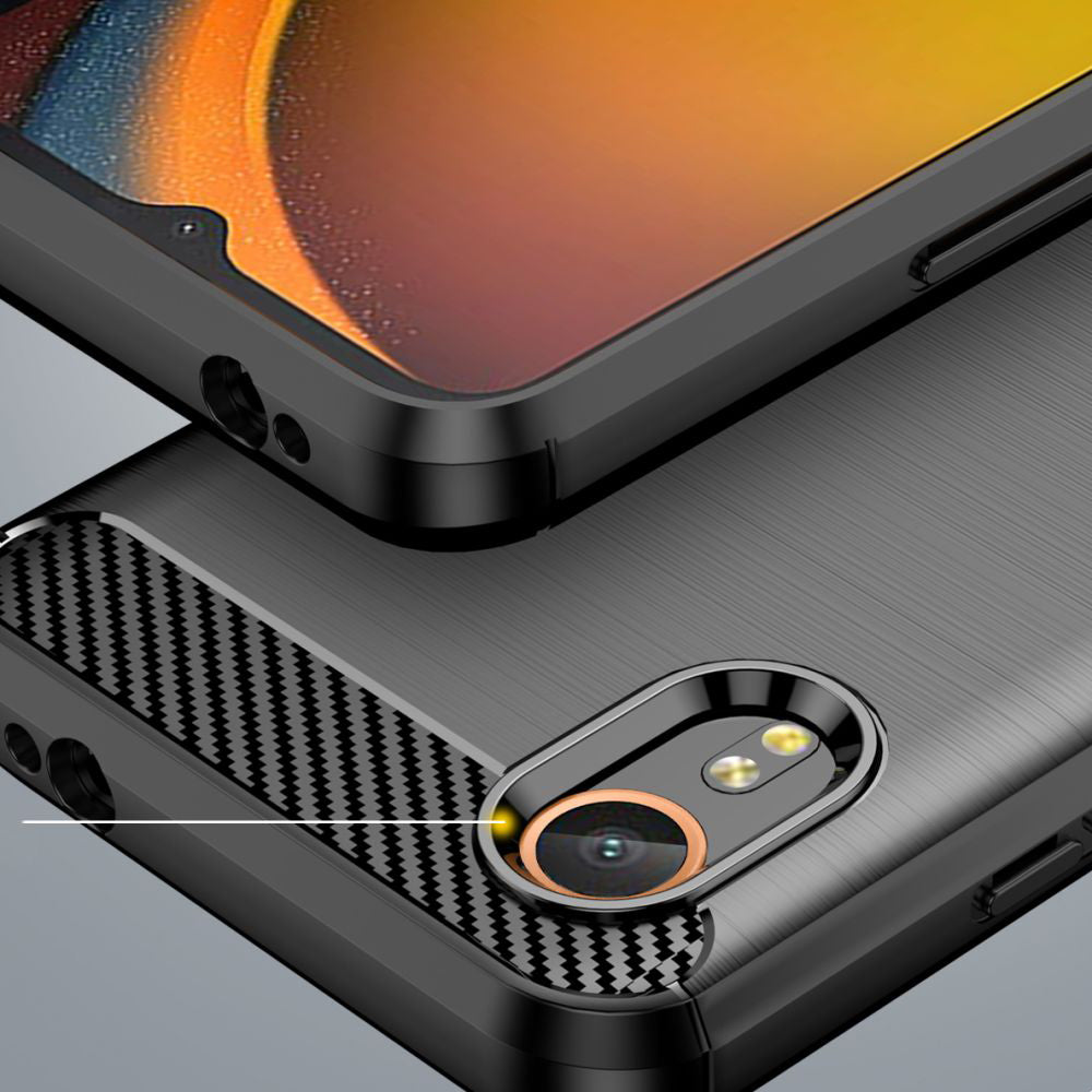 Techsuit - Carbon Silicone - Galaxy Xcover7 - Black