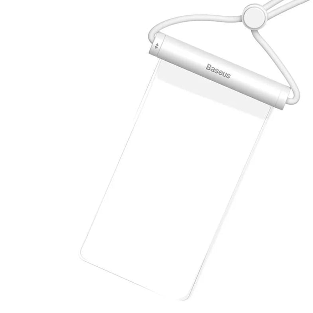 Baseus - Waterproof Case (P60263701213-00) - IPX8, with Cylindrical Slide Lock, for Phone 7.2" - Moon White