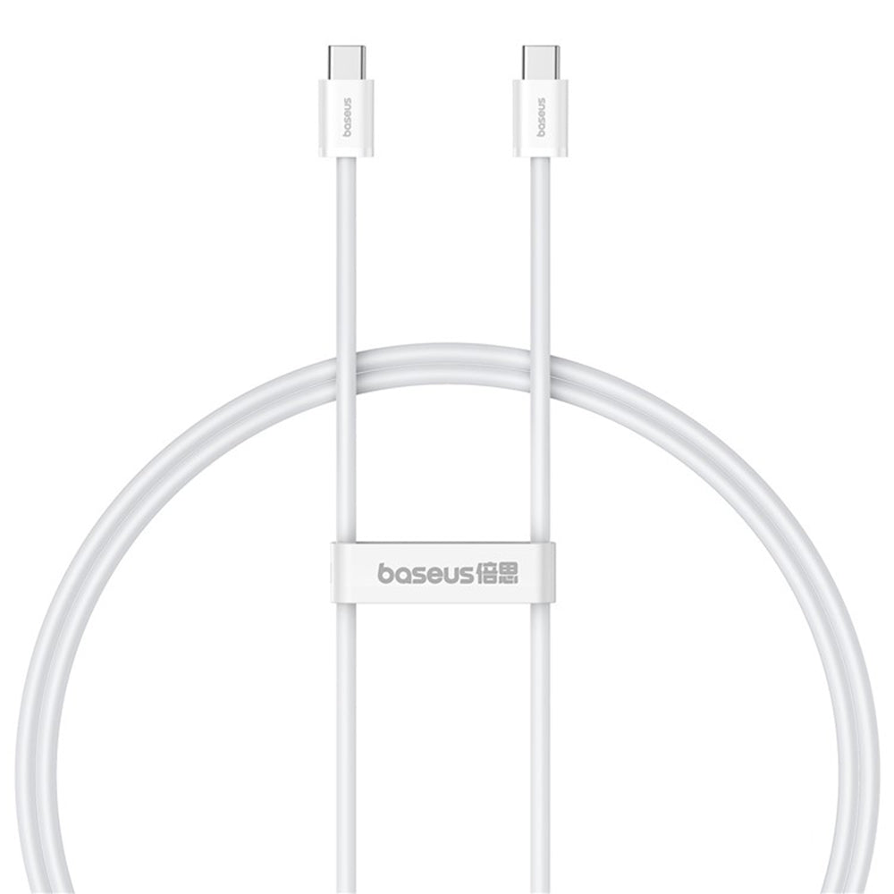 Baseus - Data Cable (P10365200211-04) - Type-C to Type-C, 100W, 2m - Moon White