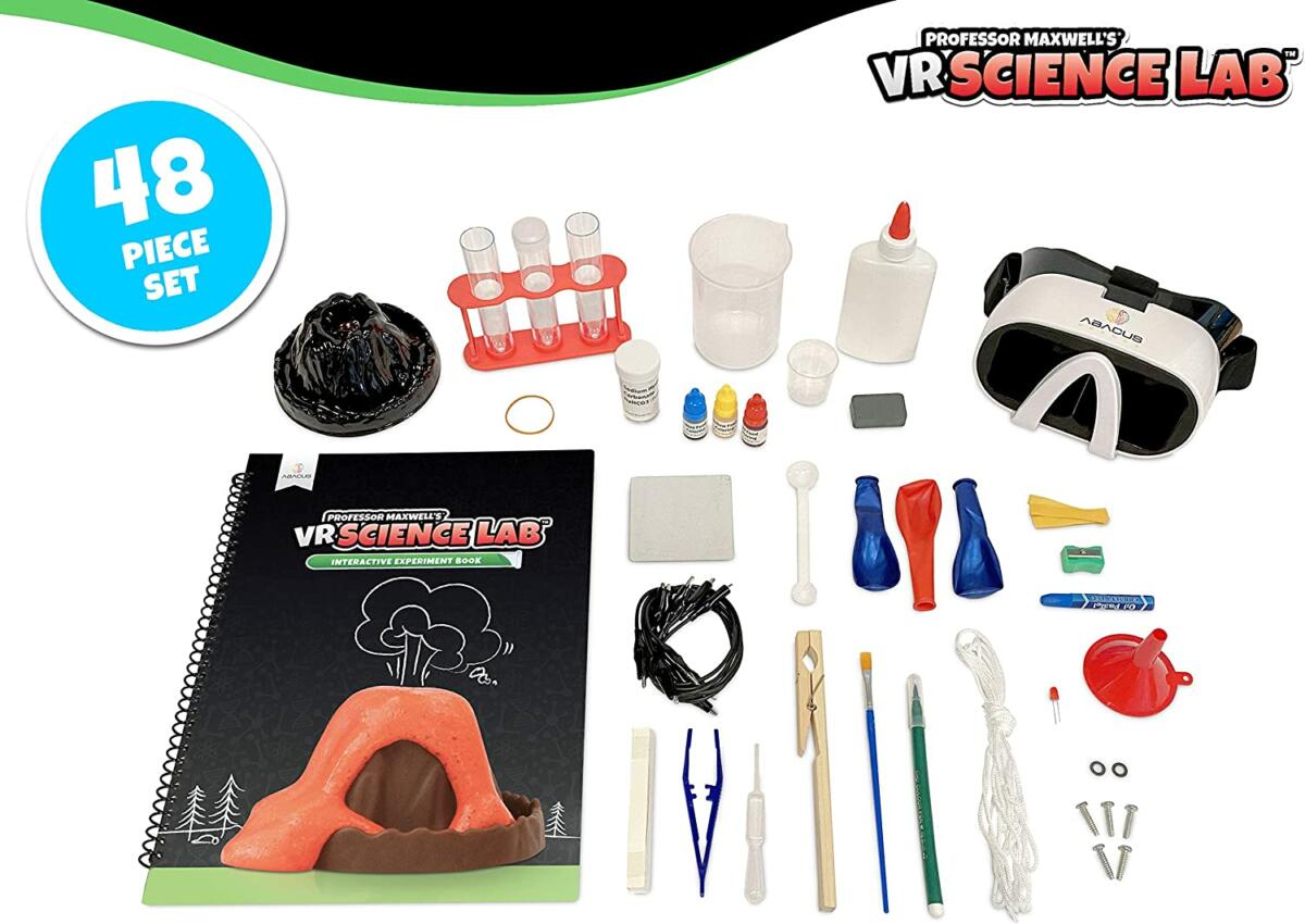 Abacus Brands VR Science Lab Επιστημονικό σετ εικονικής πραγματικότητας του καθηγητή Maxwell – Πλήρης Αγγλική Έκδοση – Περιλαμβάνει Γυαλιά VR