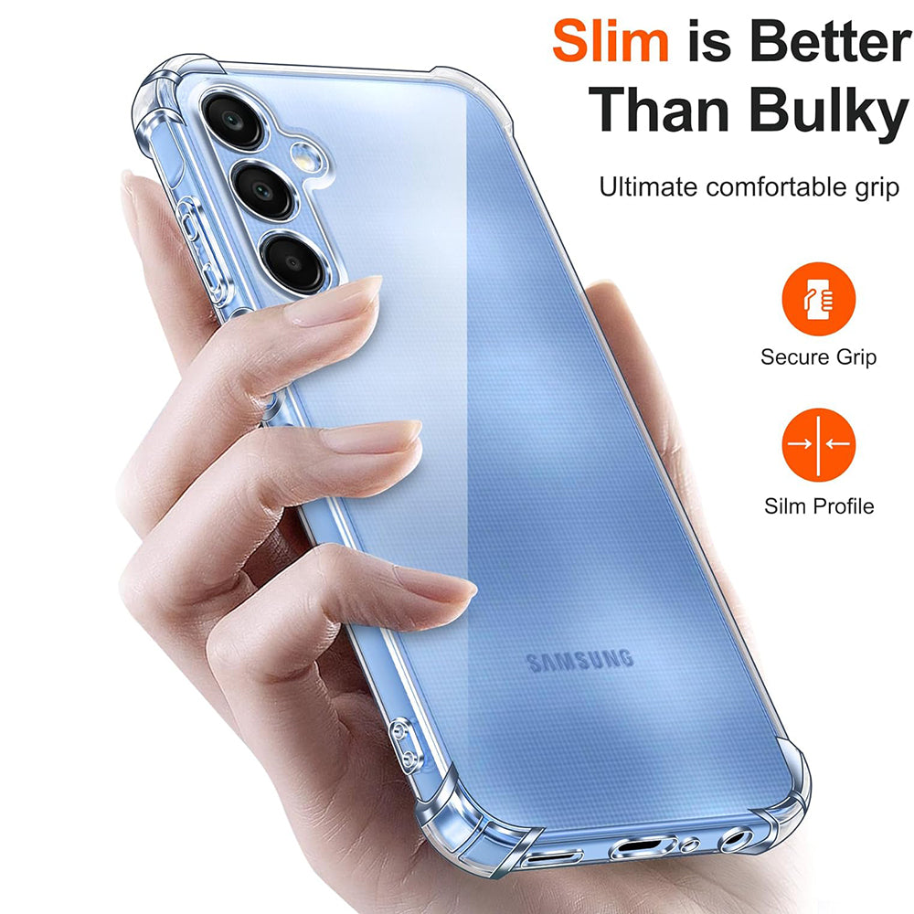 Techsuit - Shockproof Clear Silicone - Galaxy A25 5G - Clear